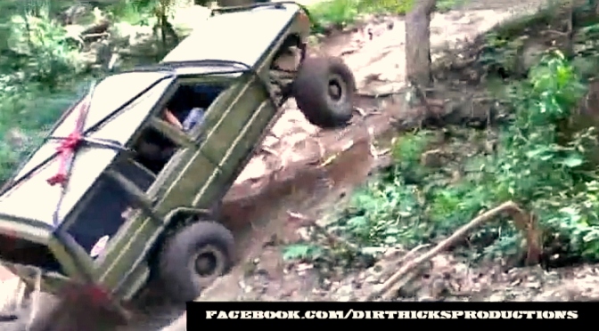 One ton Jeep XJ jumps into tree, doesn’t break!