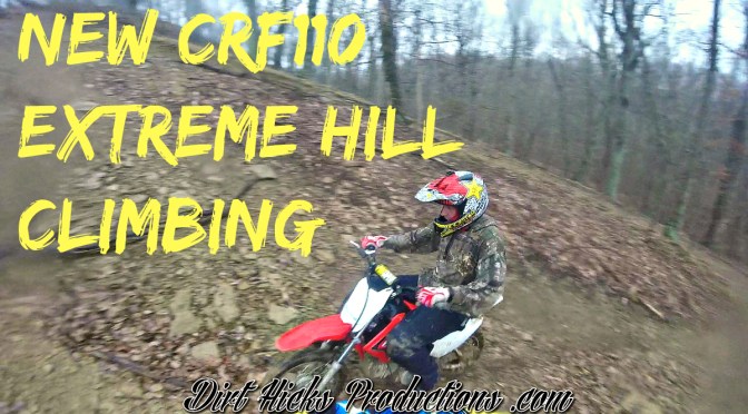 NEW HONDA CRF110 EXTREME HILL CLIMBING – GOPRO ABOARD MY DRZ140 – PIT BIKE RIDING IN THE RAIN