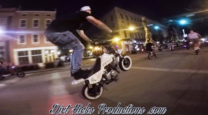DUDE DATE 2018 – NIGHT RIDE – PIT BIKE STREET STUNTING – LOUISVILLE, KENTUCKY